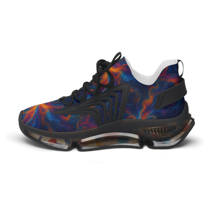 Stylish Women's Mesh Sneakers with Vibrant Cosmic Design