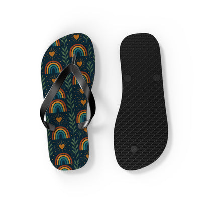 Walk the Path of Positivity with Our Boho Rainbow Flip Flops 🌈✨