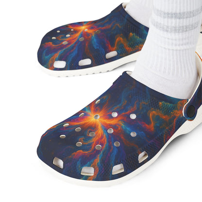 Galaxy-Inspired EVA Foam Rubber Shoes - Comfortable & Trendy Clogs