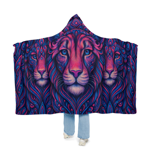 Lion Hooded Snuggle Blanket