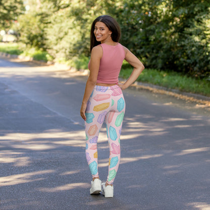 Colorful Crystal Leggings for Women - Stylish Spandex Activewear