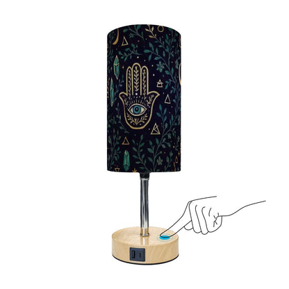 Sacred Light Touch Lamp – Boho Hamsa with USB Charging