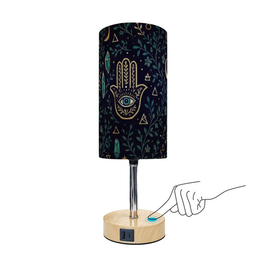 Sacred Light Touch Lamp – Boho Hamsa with USB Charging