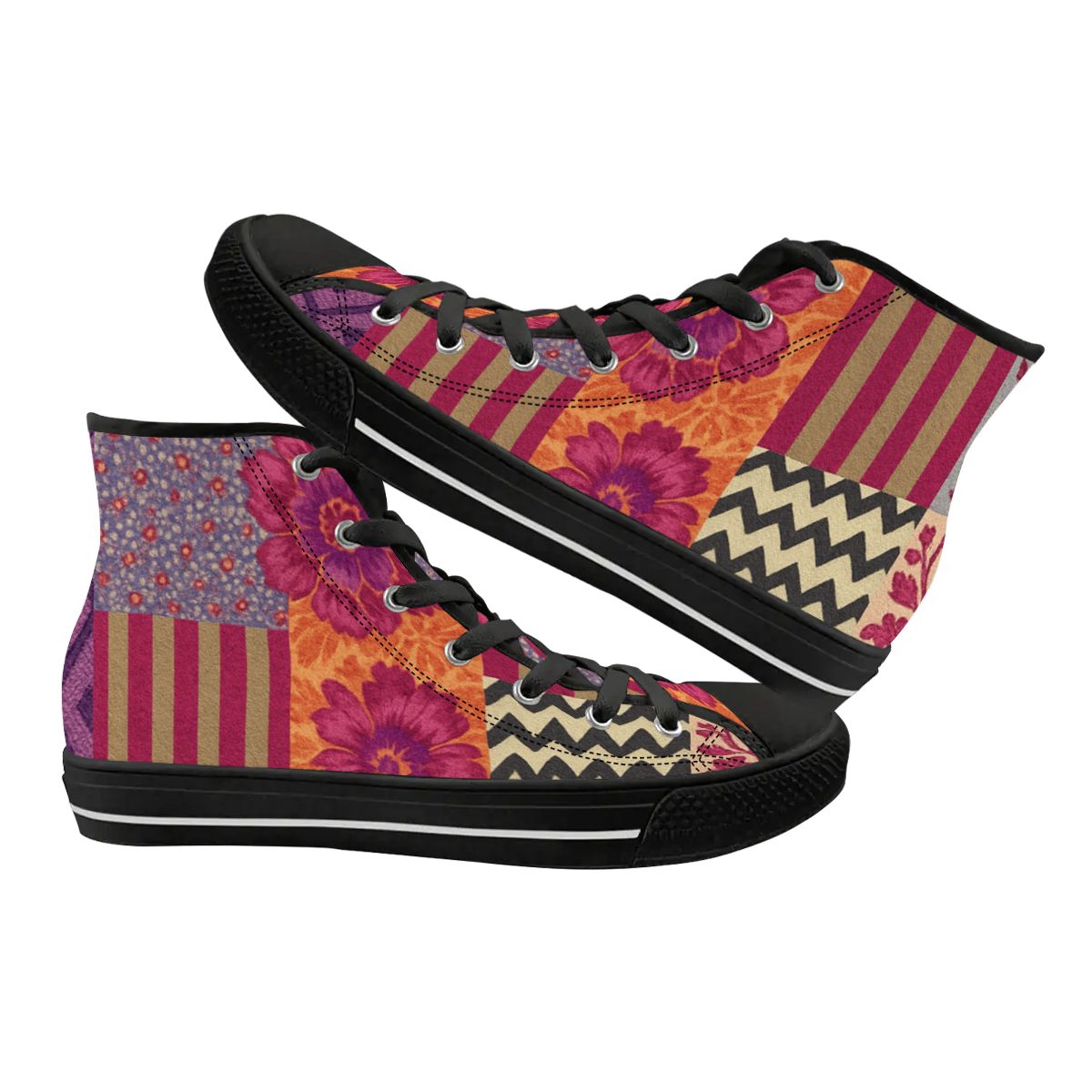 Wildflower Spirit Women's High Top Canvas Shoes