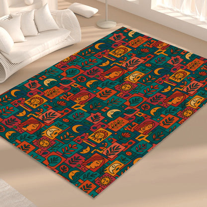 Boho Jungle Vibes Foldable Floor Mat – Super Soft with Non-Slip Backing