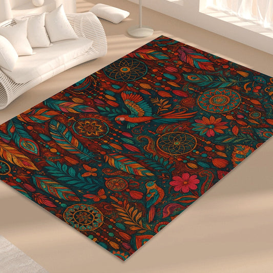 🌟 Boho Festival Mandala Rug – Drench Your Space in Color &amp; Comfort 🌟
