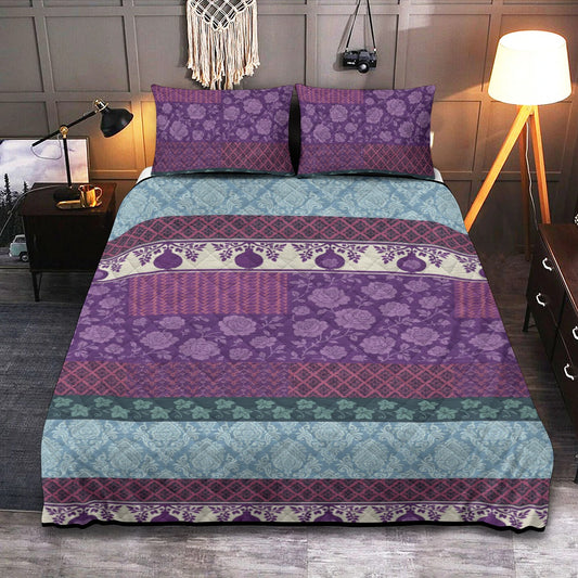 Boho Royal Patchwork Quilt Set – Sleep in Statement Style