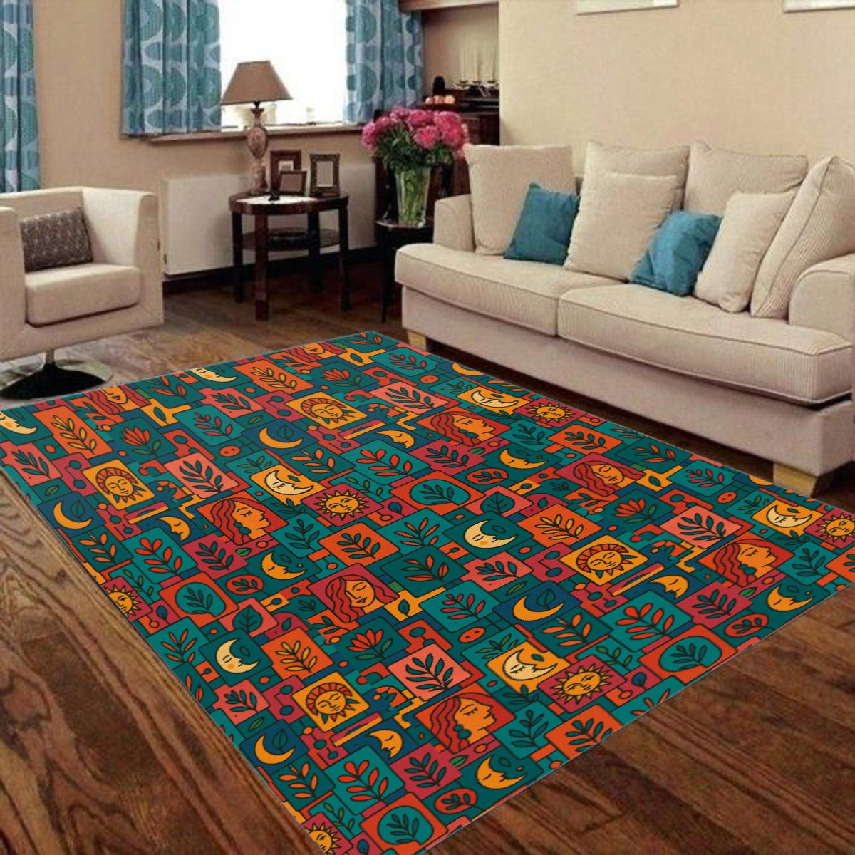 Boho Jungle Vibes Foldable Floor Mat – Super Soft with Non-Slip Backing