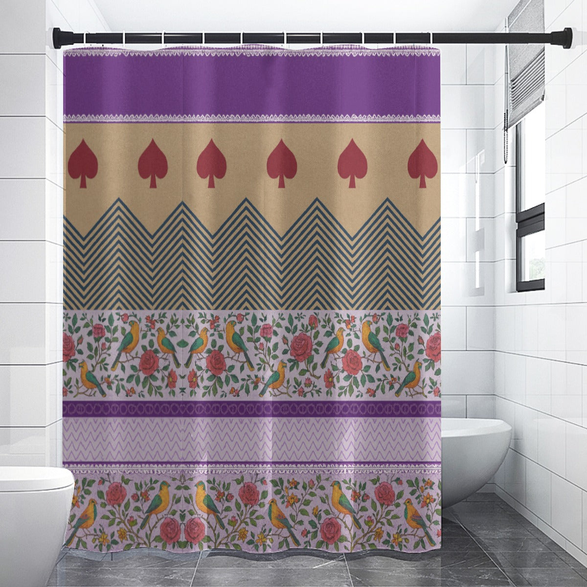 Boho Queen Shower Curtain – A Bold Splash of Bathroom Magic