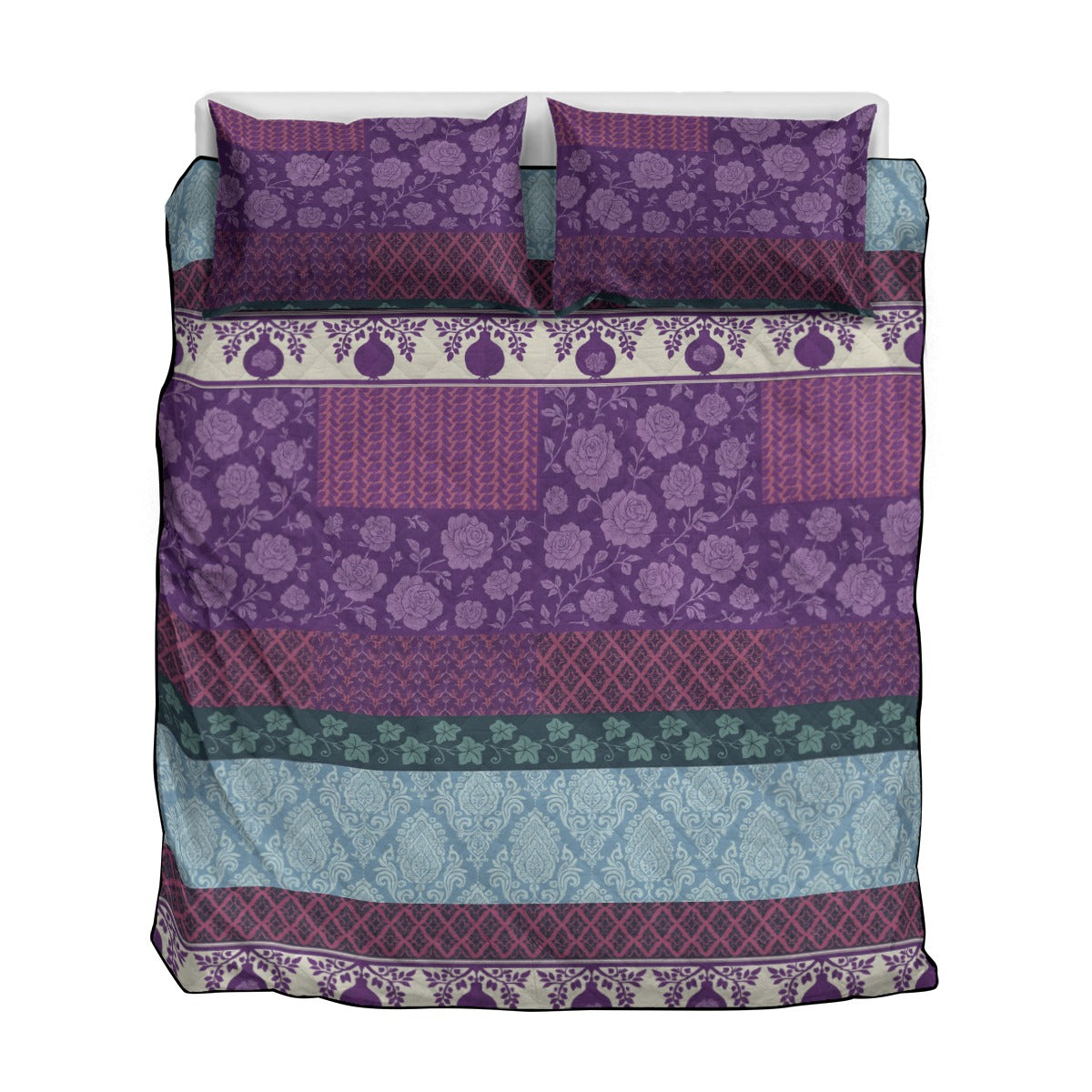 Boho Royal Patchwork Quilt Set – Sleep in Statement Style