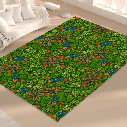 Tropical Jungle Leaf Foldable Floor Mat – Super Soft with Non-Slip Backing