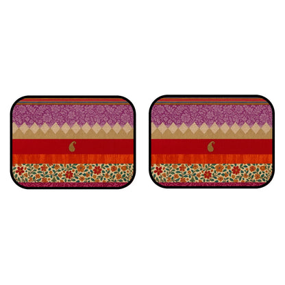 Boho Sunset Rear Car Floor Mats – Set of 2 | Non-Slip, Waterproof, Stylish Interior Upgrade