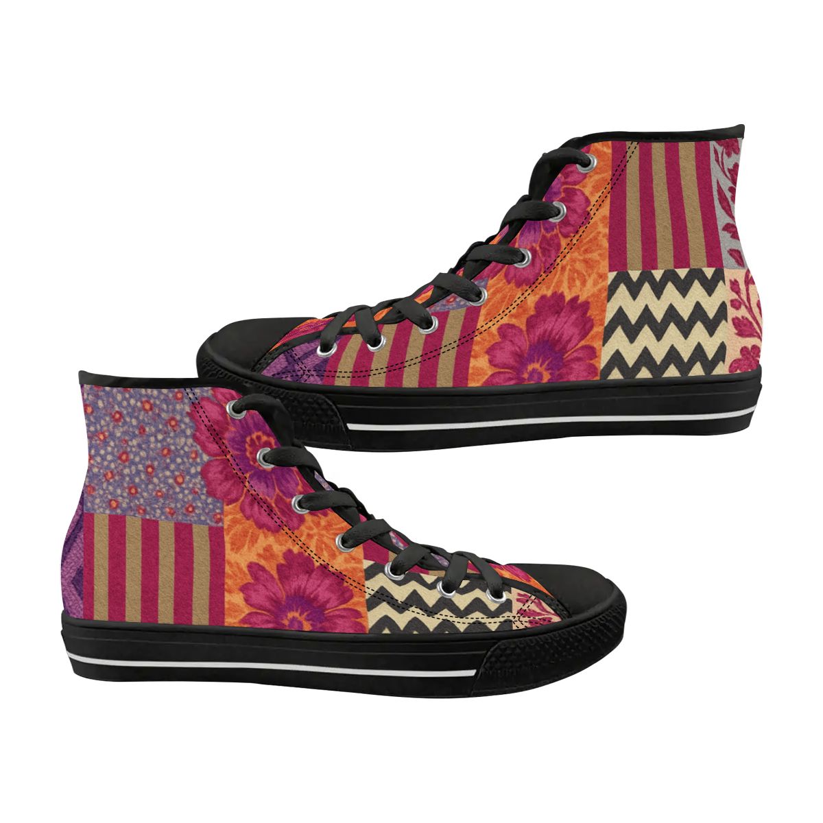 Wildflower Spirit Women's High Top Canvas Shoes