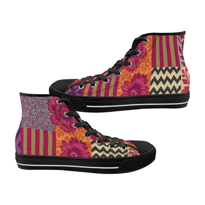 Wildflower Spirit Women's High Top Canvas Shoes