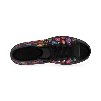 Yoga-Inspired Women's Classic Sneakers with Chakra Design