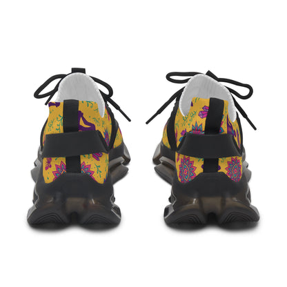 Bohemian Floral Women's Mesh Sneakers - Lightweight & Colorful Comfort