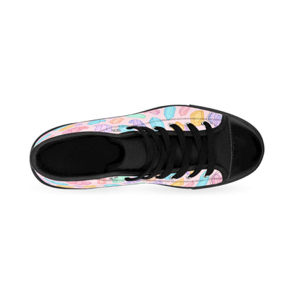 Colorful Crystal Women's Classic Sneakers - Trendy High-Top Shoes for Everyday Comfort