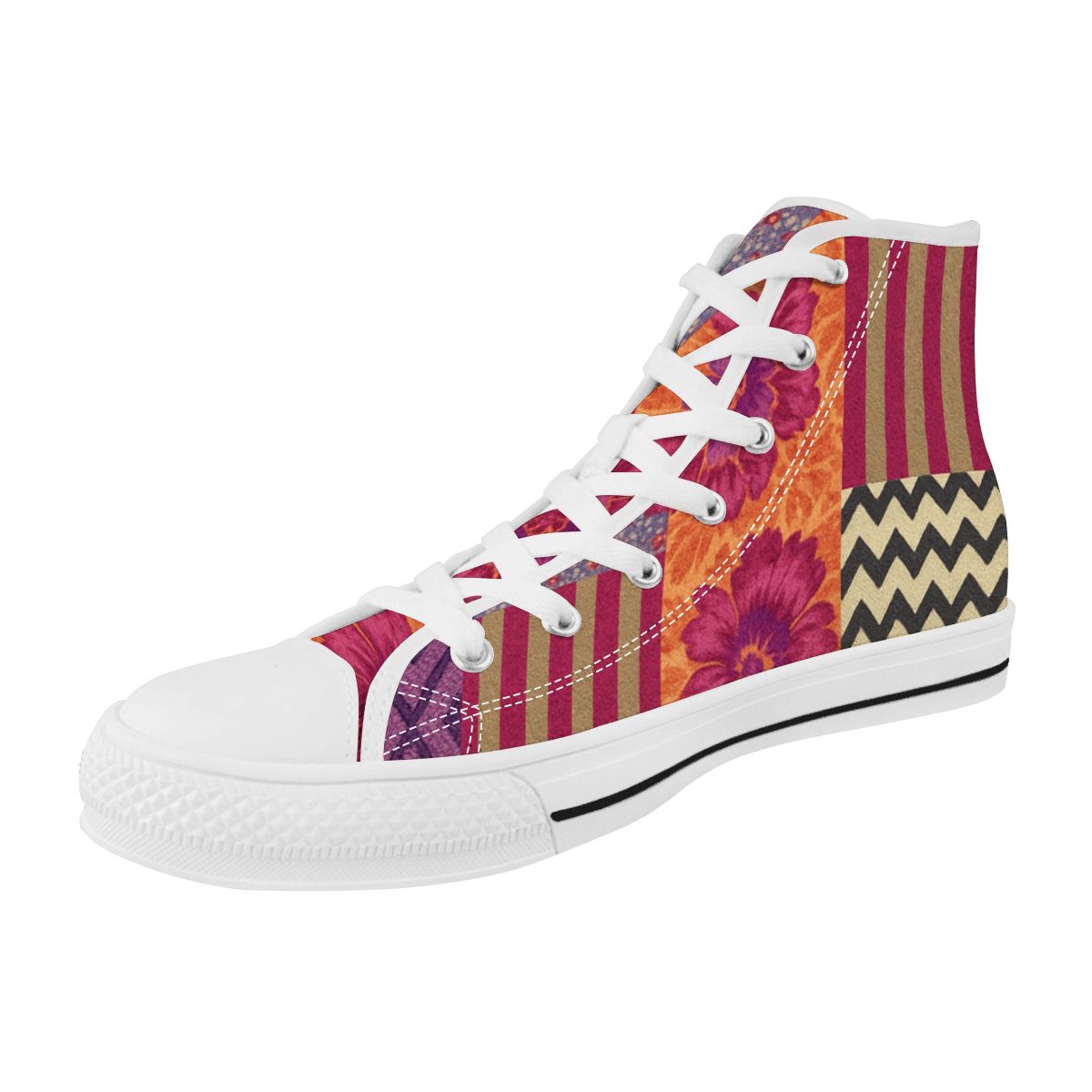 Wildflower Spirit Women's High Top Canvas Shoes