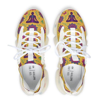 Bohemian Floral Women's Mesh Sneakers - Lightweight & Colorful Comfort