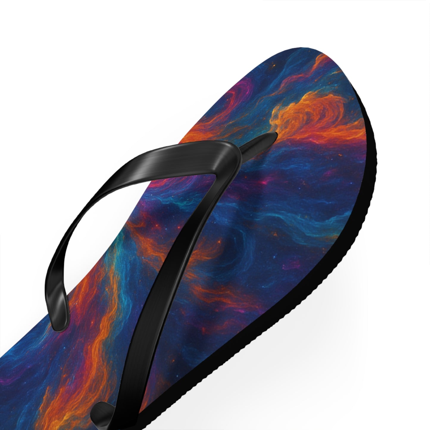 Cosmic Swirl Flip Flops - Colorful Summer Sandals for Beach Lovers
