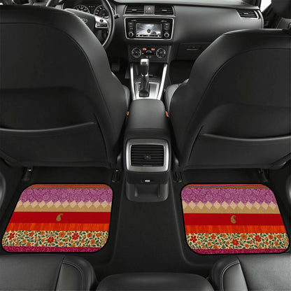 Boho Sunset Rear Car Floor Mats – Set of 2 | Non-Slip, Waterproof, Stylish Interior Upgrade