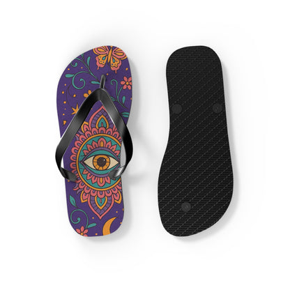 Colorful Bohemian Flip Flops - Eye-Catching Summer Footwear for Festivals and Beach Days
