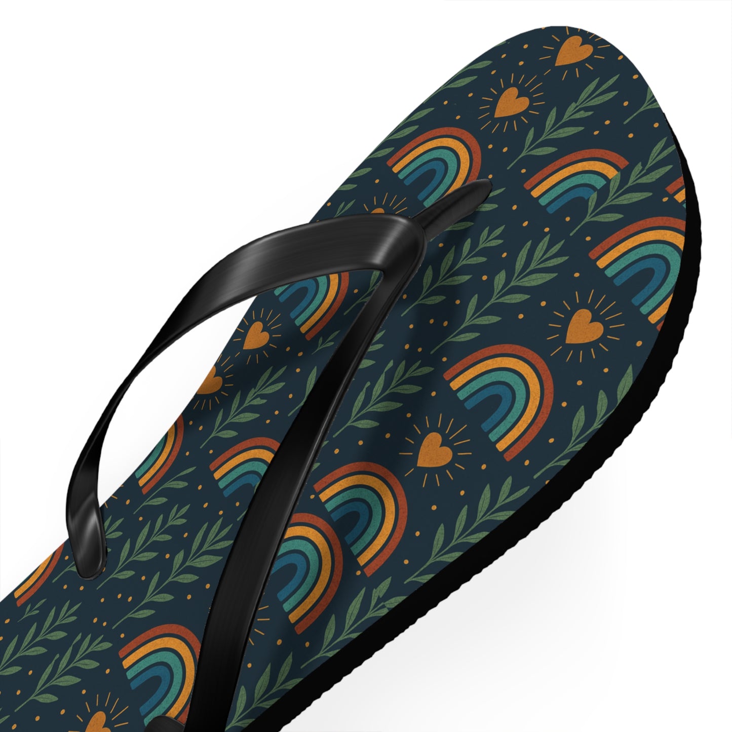 Walk the Path of Positivity with Our Boho Rainbow Flip Flops 🌈✨