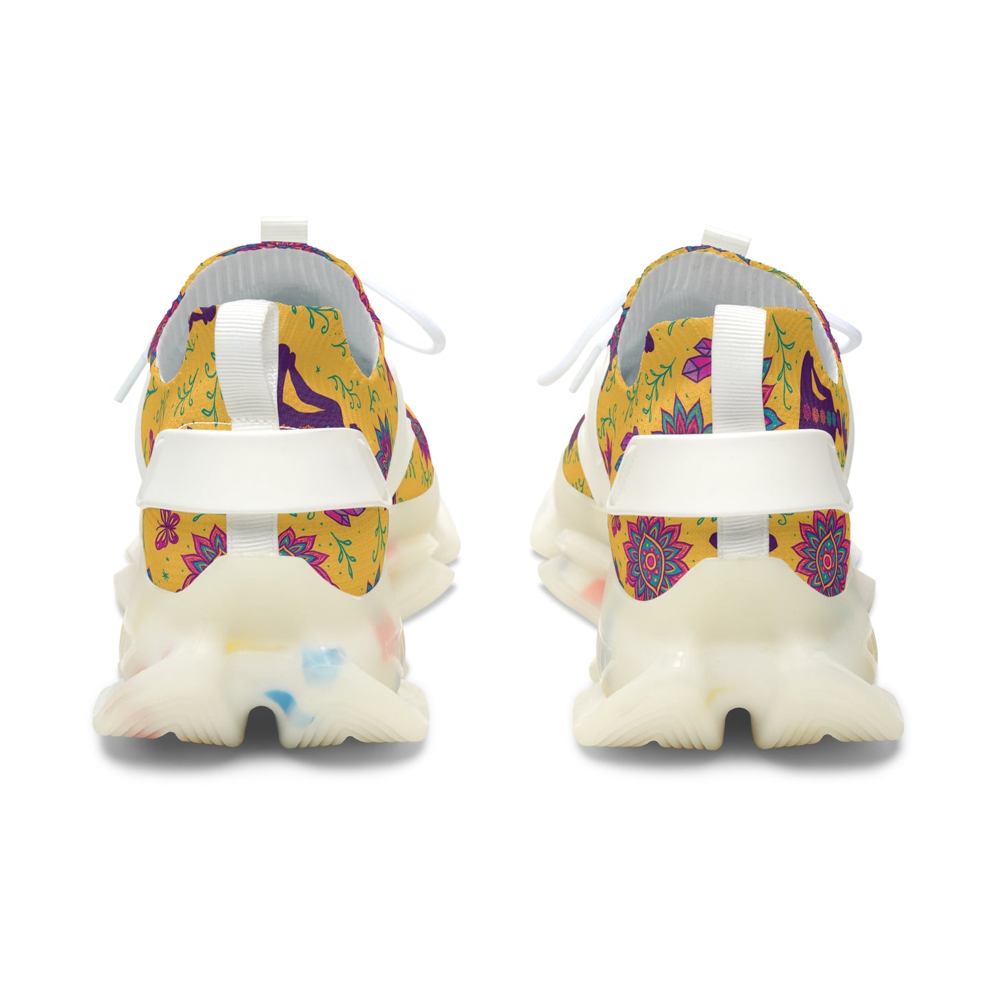 Bohemian Floral Women's Mesh Sneakers - Lightweight & Colorful Comfort