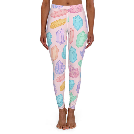 Colorful Crystal Leggings for Women - Stylish Spandex Activewear