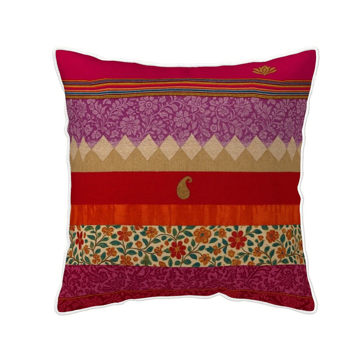 🌸 Boho Velvet Dreams Pillow Cover – Double-Sided Design, Soft Velvet Luxury