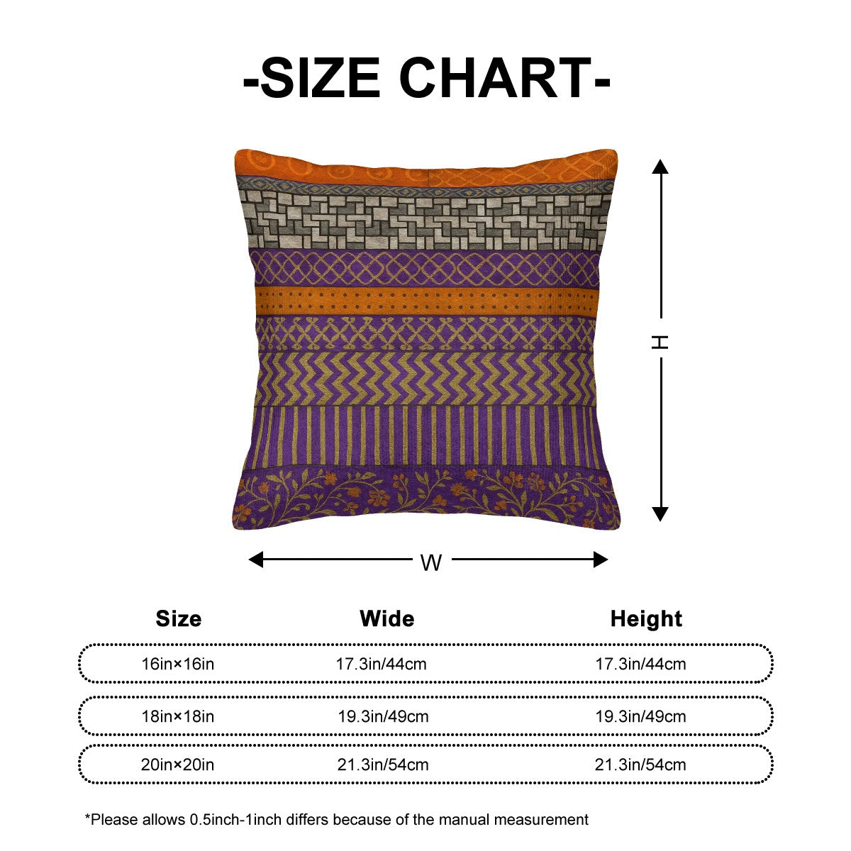 🧡 Tribal Sunset Corduroy Pillow – Bold Boho Comfort with Insert Included