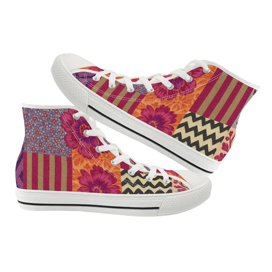 Wildflower Spirit Women's High Top Canvas Shoes